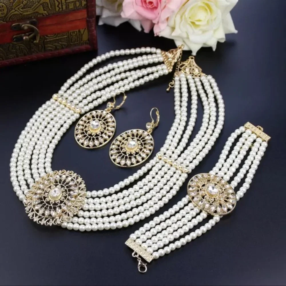 Jewelry Set Faux Pearl Bridal Set - Picture 10 of 10